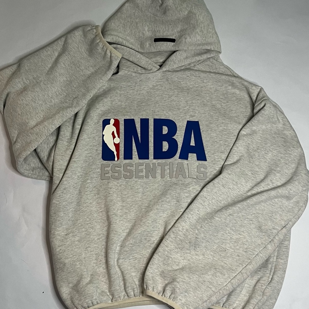 Essentials Light Gray NBA Hoodie